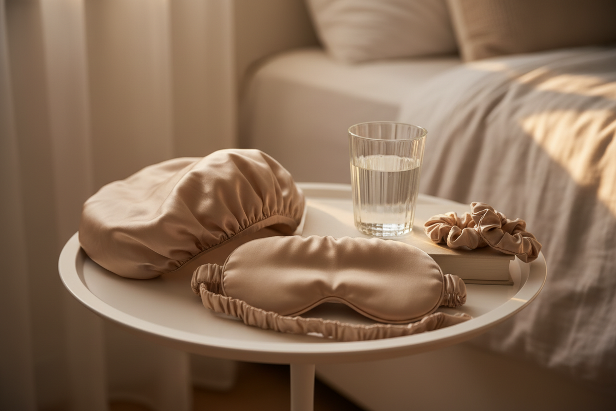 Sleep your way to younger skin — anti-aging sleep secrets using a silk sleep mask and mulberry silk pillowcase to prevent wrinkles overnight