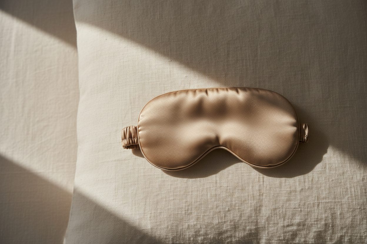 Do sleep masks really work — Soreia contoured silk sleep mask for total blackout and deeper sleep