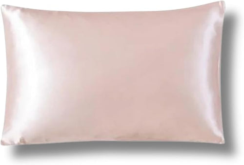 Pink 22 Momme Grade 6A Mulberry silk pillowcase by Soreia, soft and smooth with a luxurious glossy finish.