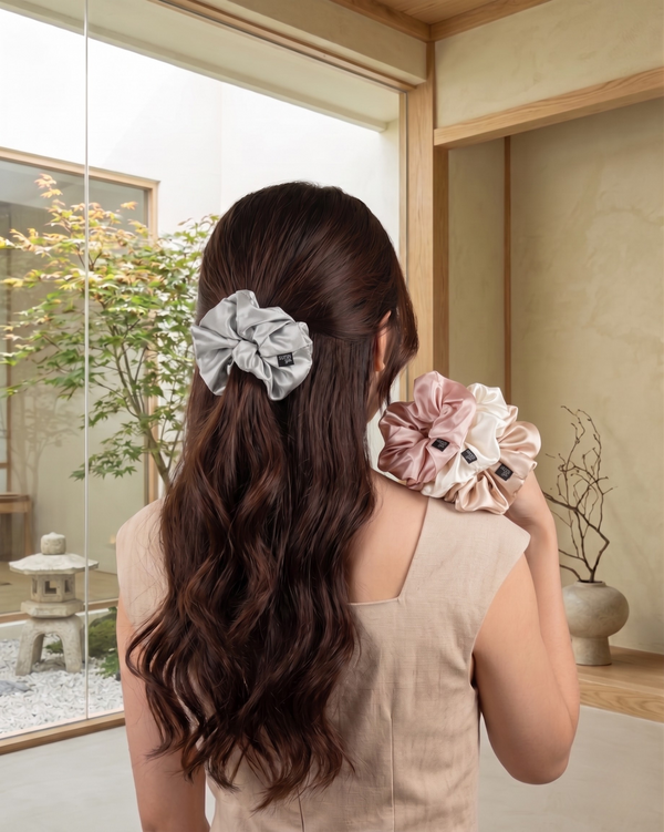 Statement Silk Scrunchie — Oversized | 22 Momme Mulberry Silk