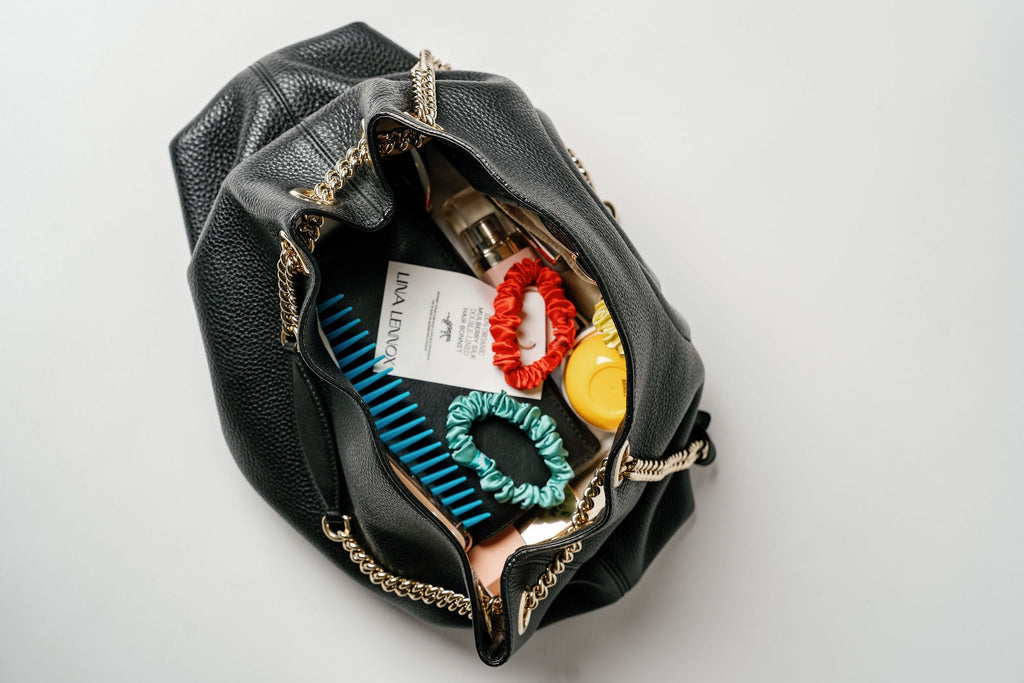 Organic Silk Scrunchie — Peachy Coral | 22 Momme Mulberry Silk