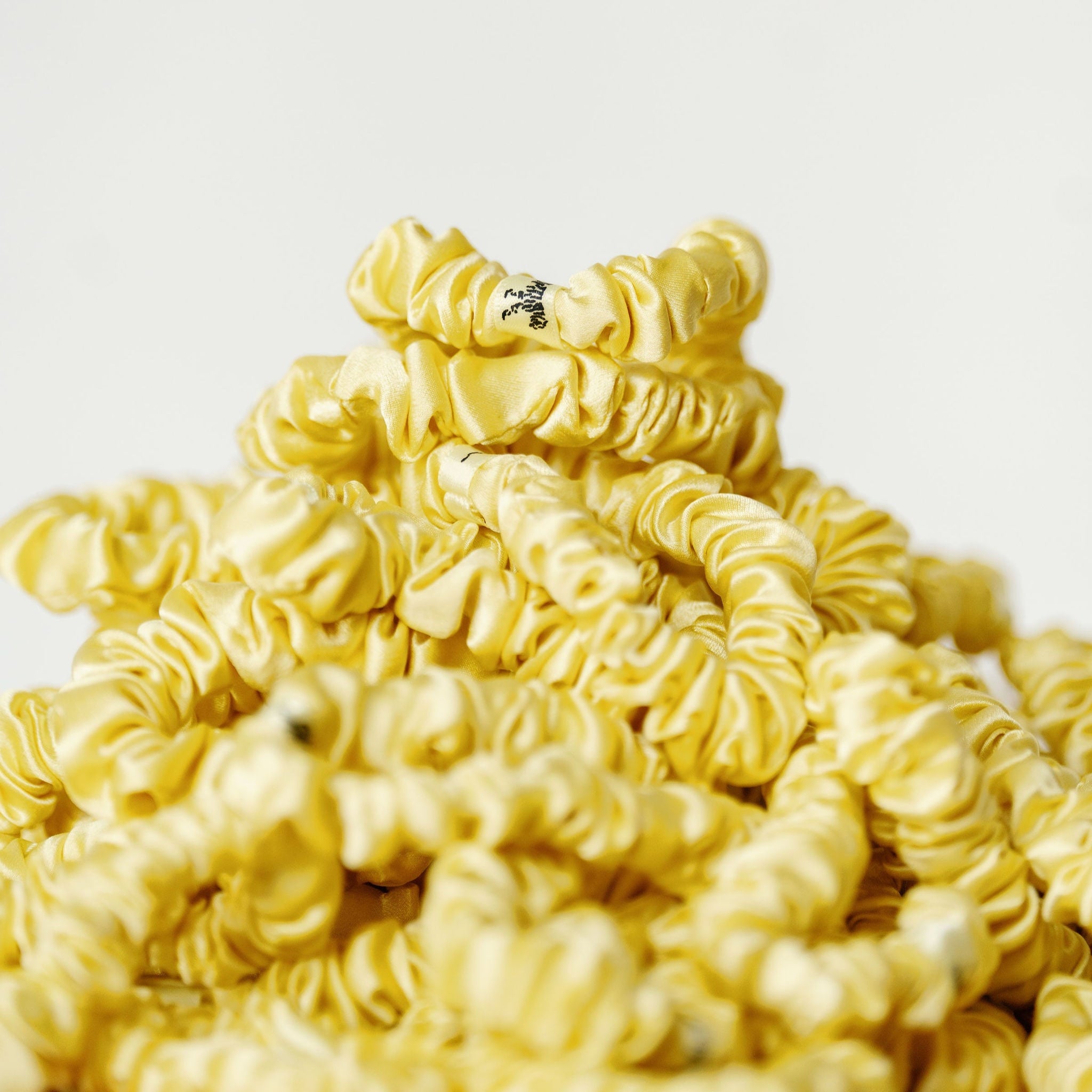 Organic Silk Scrunchie — Sunshine Yellow | 22 Momme Mulberry Silk