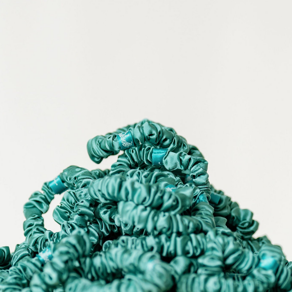 Organic Silk Scrunchie — Jade Green | 22 Momme Mulberry Silk
