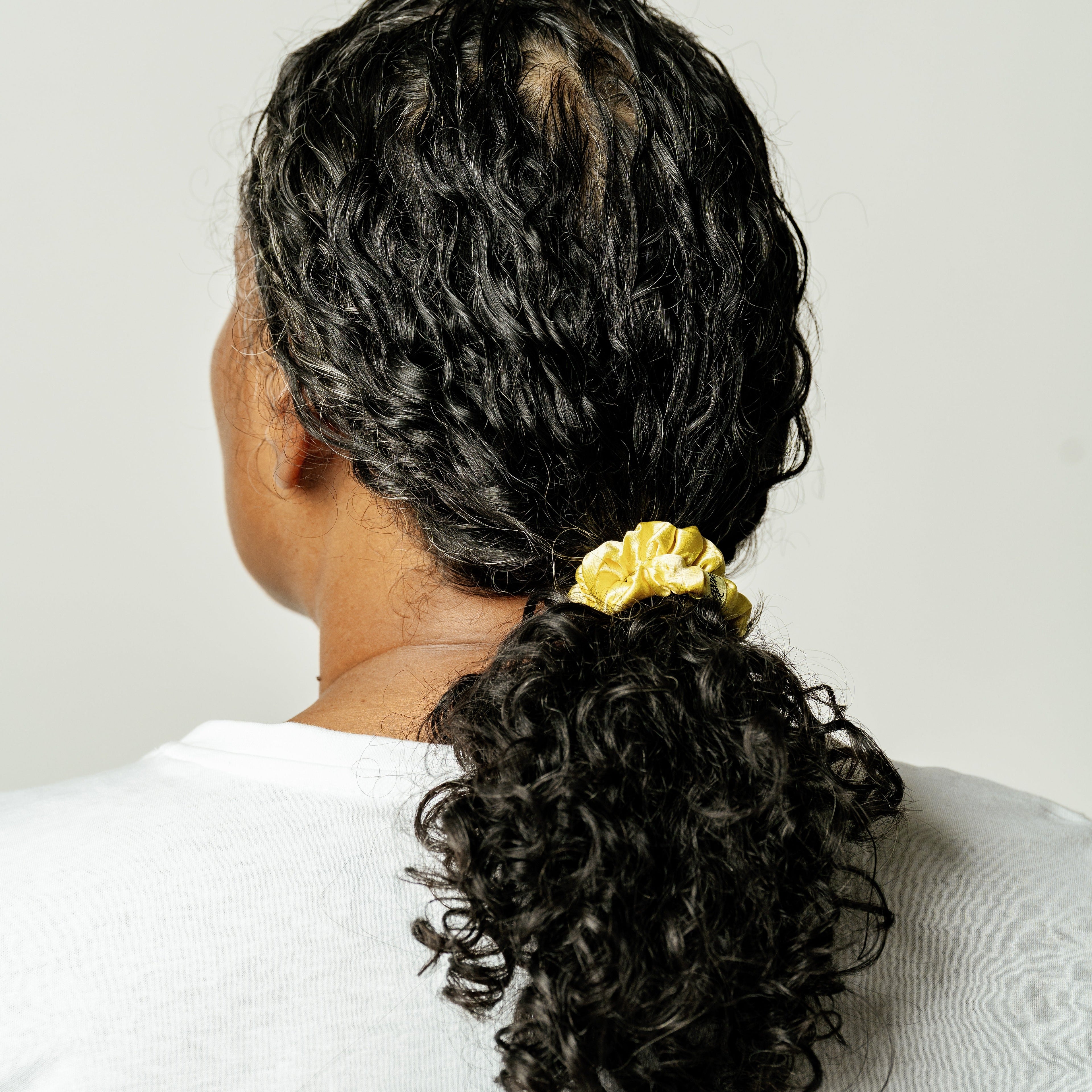 Organic Silk Scrunchie — Sunshine Yellow | 22 Momme Mulberry Silk