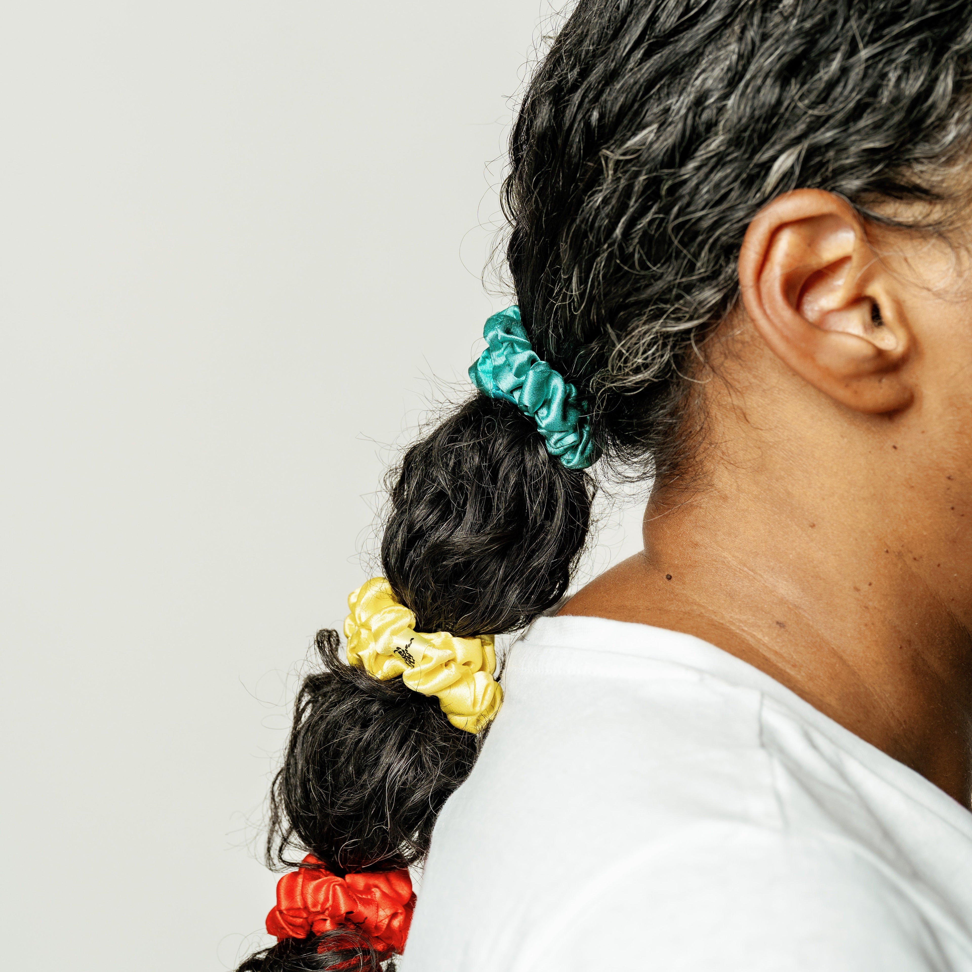 Organic Silk Scrunchie — Jade Green | 22 Momme Mulberry Silk