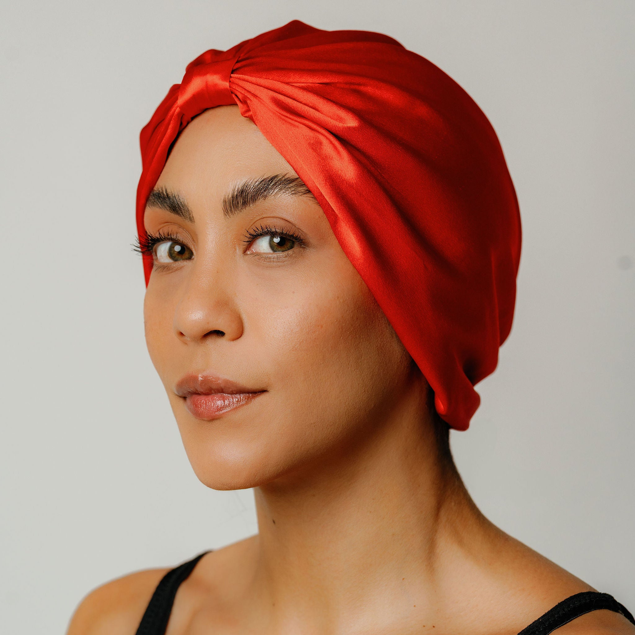 Organic Silk Sleep Bonnet — Tomato Red | 22 Momme Mulberry Silk