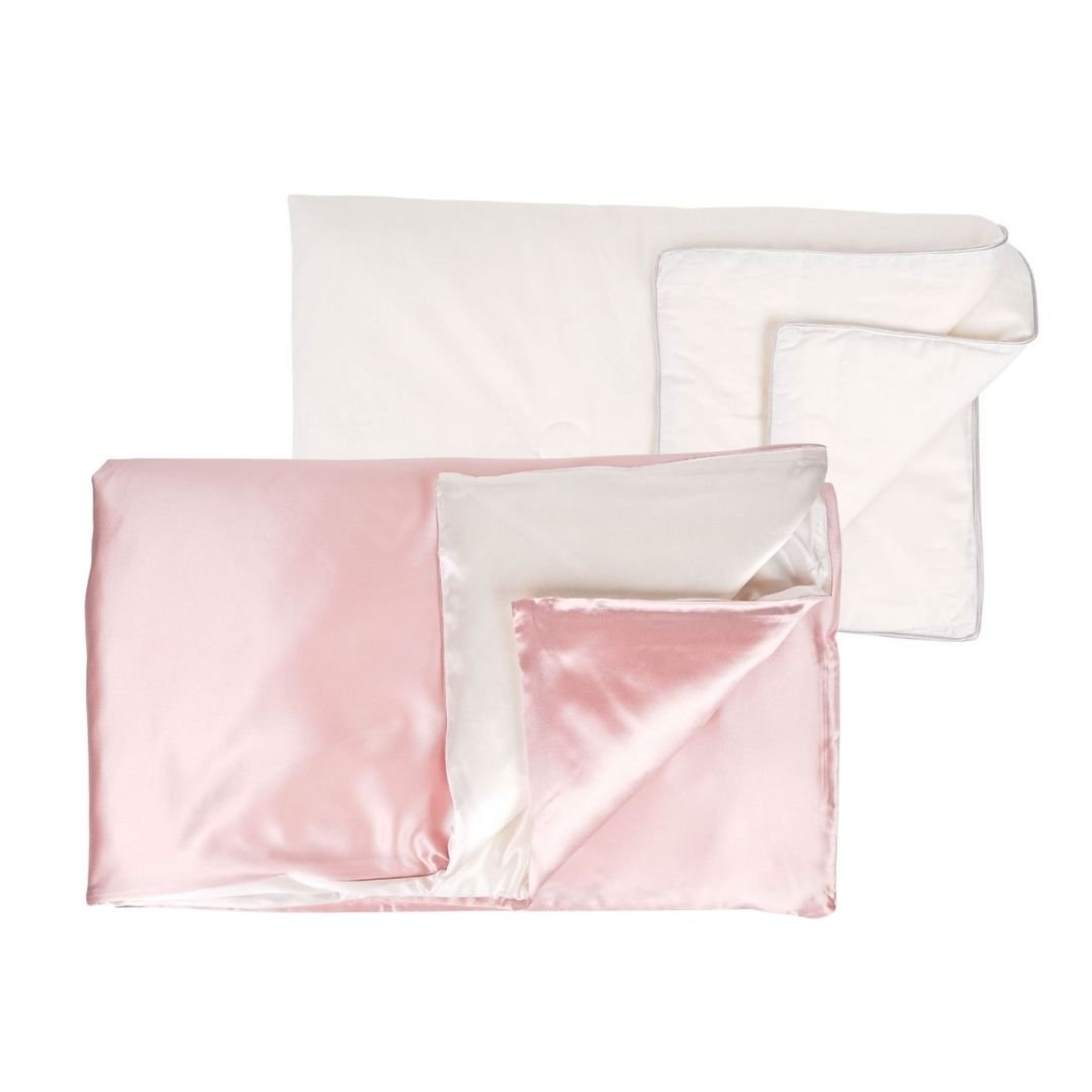 Soft silk baby duvet gift set in Peeka Blue by Soreia, includes a cozy duvet and matching accessories for infants.